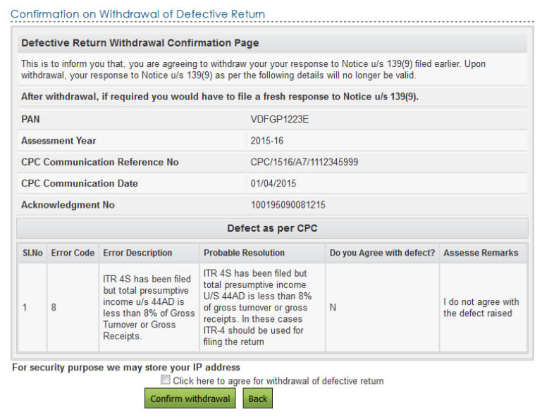 Notice for Defective Return u/s 139(9): How to Respond? - Tax2win