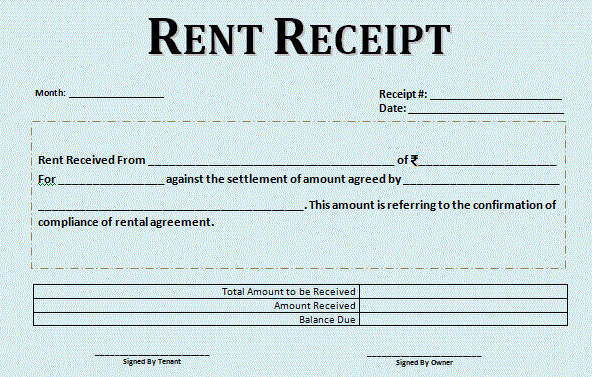 House Rent Tax Rebate India